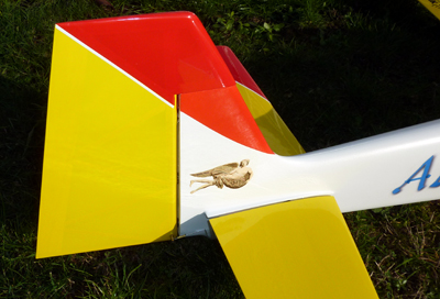 All moving tail & built-up rudder